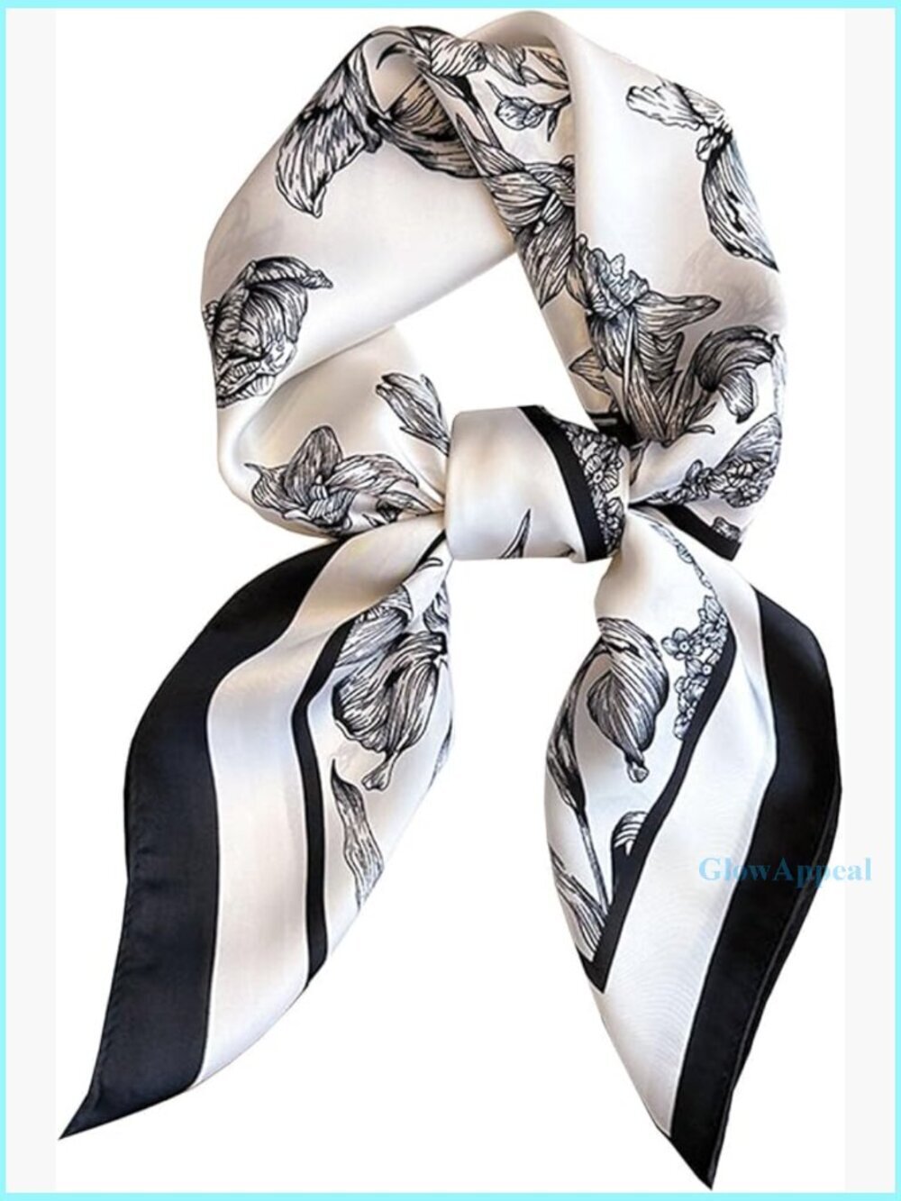 Lightweight Silk Satin Scarf 70x70cm Head Neck Handbag Accessory